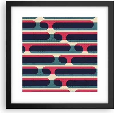 Produktbild von Gerahmtes Poster - Schwarzer Rahmen - Abstraktion Muster Modern - 30x30 cm - Wand Bild - Wanddeko - Wandbilder - Wandposter - Bilderrahmen - Bilder - Kunstdruck - Wandbild - P2BAC30x30-4200