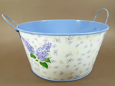 Produktbild von Pflanzentopf im 3er Set Blumentopf mit Henkel Zinktopfset