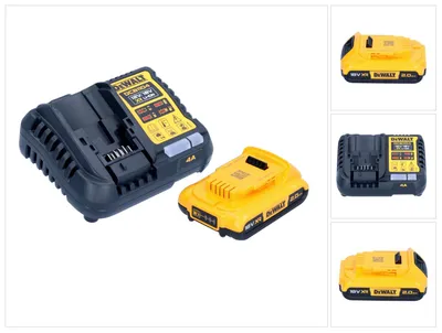 Obrázek produktu pro Startovací sada akumulátorů DeWalt DCB 1104 D1 12 V / 18 V 1x akumulátor 2,0 Ah + nabíječka DCB 1104.
