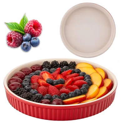 Produktbild von Altom Design Red Chilli Keramische Tarteform 24 cm Hitzebeständig