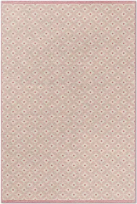 Produktbild von Rosa orientalisches Muster Stoffimitat – Vinylteppich – 120x180 cm – Indoor Teppich – Flur – Pflegeleicht – Modern