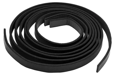 1 Paar Taschen-Griffe Rohlinge Kunstleder schwarz 10 mm x 1.0 m x 2.5 mm