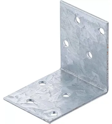 Image de Connecteur d Angle 50 x 50 x 40 x 2 mm - Acier, Résistant et Pratique - D-Work