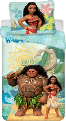 Produktbild von Vaiana Maui Bettwäsche - 140x200 cm weiche Baumwolle Kissen und Decke
