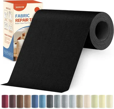 Produktbild von Reparaturfleck 10 x 200 cm, schwarz, selbstklebend, für Möbel
