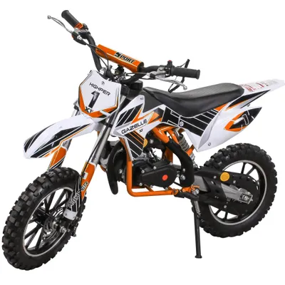 Produktbild von Actionbikes Motors Kinder Crossbike Gazelle | Benzin Motorrad - Mini Crossbike - Motocross - Pocket Bike - Dirt Bike - bis 35 km/h - ab 6 Jahren