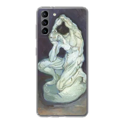 Produktbild von MuchoWow® Handyhülle Schutzhülle Hülle für Samsung Galaxy S21 Plus Gipsskulptur eines knienden Mannes - Vincent van Gogh Silikon Softcase Handy Hülle - Handy-Tasche