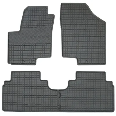 Rigum Gummi Fußmatten Set für Kia Venga, Mod. Bj. 2009-, 4-teilig, schwarz