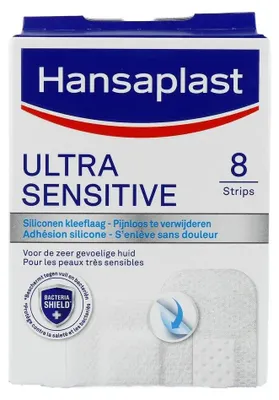 Productafbeelding van Hansaplast Pleisters ultra sensitive (8 stuks)