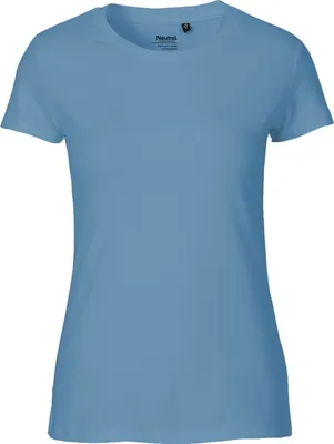 Immagine prodotto di Neutral O81001 | donna Maglietta aderente / 100% cotone equosolidale - Colore: Dusty Indigo - Taglia: L