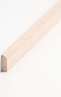 Produktbild von Abdeckleiste Massivholz 8 x 22 x 2000 mm Buche zum Kleben, Clipsen, Schrauben & Nageln Massivholz Sockelleiste by PROVISTON 2 Meter | 1 Stück