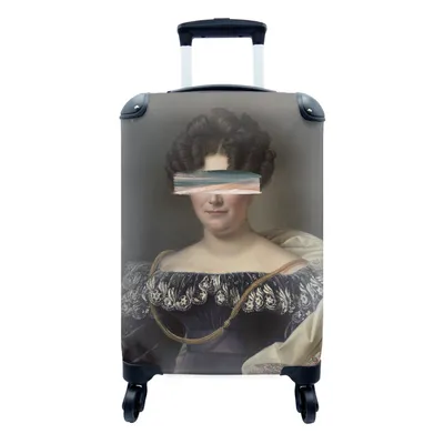 Produktbild von MuchoWow® Koffer Handgepäck Trolley Rollkoffer Kleine Reisekoffer mit 4 Rollen - Johanna Henriette Engelen - Dubois Drahonet - Pastell - Cabin Size < 55x40x23 cm & 55x40x20 cm - Fotokoffer - Kabinenkoffer - Boardgepäck - Reise-Box - Reisekoffer - Reisegepäck - Koffer mit Bild - Trolley für Kinder