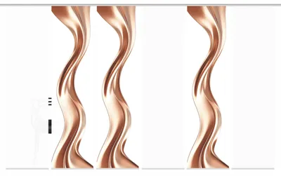Produktbild von Schiebegardine OAKLEY, Seidenoptik, Digitaldruck, 245x60 cm, Wellenmotiv, mit Zubehör