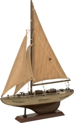 Produktbild von J-Line Segelboot Holz Braun Small