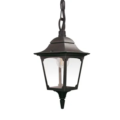 Produktbild von Außenleuchte, Pendelleuchte, Alu, Glas, Schwarz, D 20,5 cm