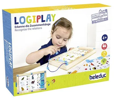 Zdjęcie produktu dla Drewniana gra magnetyczna Beleduc Logiplay