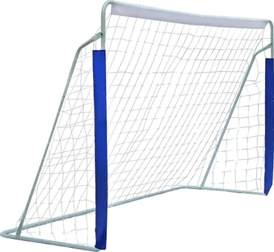Image de But de football, cadre métallique robuste, facile à monter, bleu