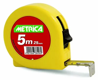 Produktbild von Metrica 38496 ABS Maßband, 5 m, Gelb