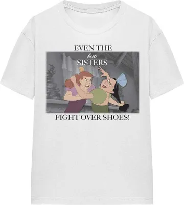 Image de Cinderella - "Even The Best Sisters" T-shirt pour femme TV25420 (M) (Blanc)