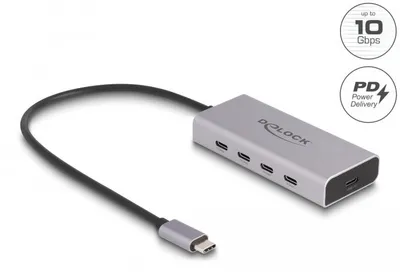 Image de DELOCK Hub USB Type-C 10 Gbps avec 4x USB Type-C femelle