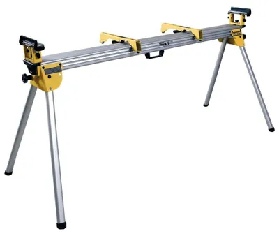 Produktbild von DeWalt Universal-Untergestell (passend für Paneel-, Kapp- und Gehrungssägen, leichte Aluminiumkonstruktion, einfacher Transport, Teleskop-Auszug, Klappanschlag) DE7023-XJ, Klingenlänge: 305 mm