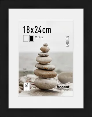 Produktbild von accent by nielsen Holz Bilderrahmen Apollon, 18x24 cm, Schwarz