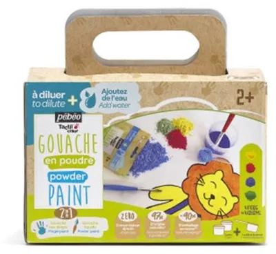 Immagine prodotto di Gouache in polvere Pébéo Tactilcolor, set 4 × 100 g