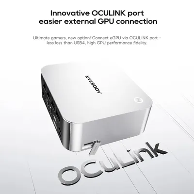 Obrázek produktu pro MACO Mini-PC - AMD Ryzen 7 H 255 - 8 jader / 16 vláken - až 4,9 GHz - Radeon 780M - 24 GB DDR5 5600 MHz - 1 TB PCIe 4.0 SSD