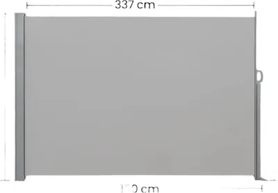 Produktbild von Ausziehbare Seitenmarkise – Rostbeständiger Stahl – 200 x 350 cm