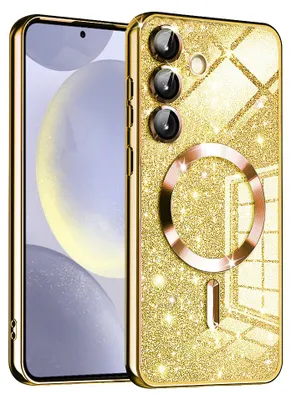 Obrázok produktu pre Techsuit Luxury Glitter MagSafe – puzdro na Samsung Galaxy S24 – zlatý