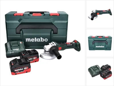 Produktbild von Metabo W 18 LT BL 11-125 Akku Winkelschleifer 18 V 125 mm ( 613052840 ) Brushless + 2x Akku 5,5 Ah + Ladegerät + metaBOX