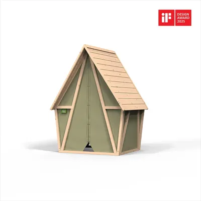 A product shot of a playhouse.