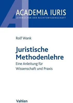Produktbild von Juristische Methodenlehre