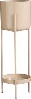 Produktbild von Mica Decorations Colyn Blumentopf auf Ständer - H60 x Ø19 cm - Eisen - Hellrosa