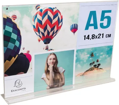 Image de Support de table A5, format T, modèle haut