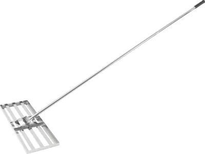 Obrázek produktu pro Hrablo na vyrovnání trávníku – zahradní hrablo – nastavitelná rukojeť 50–180 cm – otočná hlava o 180° – hlava a rukojeť z oceli – pro písek a zeminu