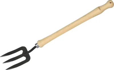Image de Fourche manuelle IDEAL 3 dents manche en hêtre 40 cm