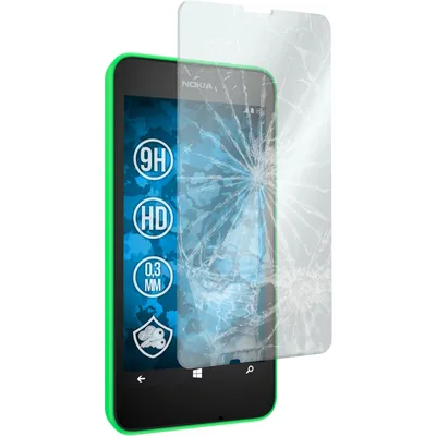 Produktbild von 3er-Pack PhoneNatic Glas-Folie klar  kompatibel mit  Nokia Lumia 630 - Panzerglas für Nokia Lumia 630
