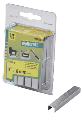 Produktbild von Wolfcraft 7032000 3000 Klammern breit, X-harter Stahl Typ 53 8 mm