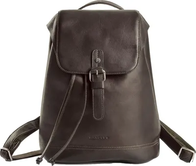 Image de HAROLD'S Cuir sac à dos de loisirs sac à dos Campo Backpack Brown marron foncé