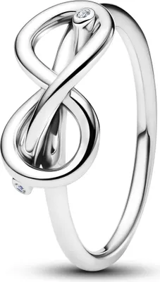 Immagine prodotto di Anello da donna con nodo infinito, argento 925 di PANDORA Moments