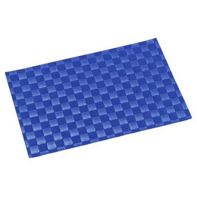 Produktbild von Platzset, Tischset GEFLOCHTEN blau 43x30cm Kunststoff Kesper