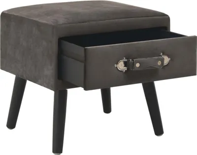 Produktbild von vidaXL Nachttisch Grau 40x35x40 Samt