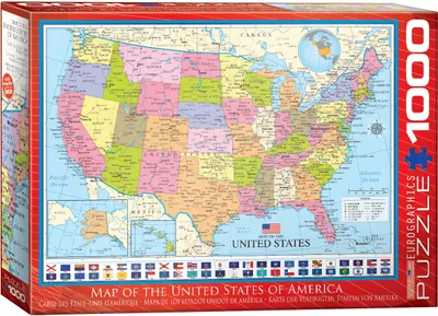 Produktbild von 1000 Teile Puzzle Karte der USA