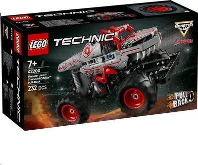 Obrázek produktu pro LEGO Technic Monster Jam ThunderROARus, hračka monster truck s funkcí zpětného tahu, stavebnice pro děti, dárek pro kluky a holky od 7 let 42200