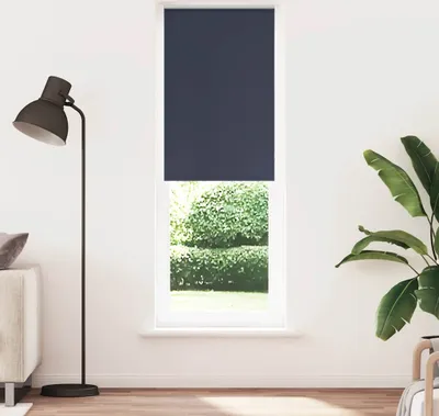 Productafbeelding van Maison Exclusive - Verduisteringsgordijn, marineblauw, 75x230 cm. Stofbreedte: 70,7 cm