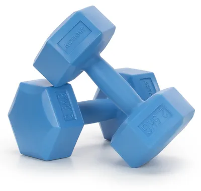 Obrázek produktu pro Sada činek 2x2,5 kg HEX ACTIGET ACT0160 modrá