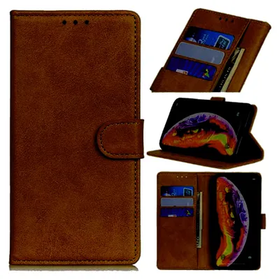 Produktbild von BOOK HÜLLE COFFEE für Samsung Galaxy A12 Handyhülle Handytasche Flip Case Klapphülle Cover