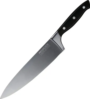 Produktbild von NIROSTA Kochmesser TRINITY, Küchenmesser Edelstahl, ergonomischer Griff, scharfes Allzweckmesser zum Hacken und Filetieren, handgeschärftes Messer (Klingenlänge: ca. 20 cm)