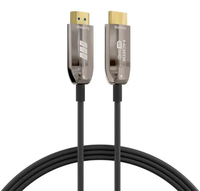 Produktbild von EFB Elektronik HDMI-21-00007, 20 m, HDMI Typ A (Standard), HDMI Typ A (Standard), 3D, 48 Gbit/s, Schwarz, Edelstahl